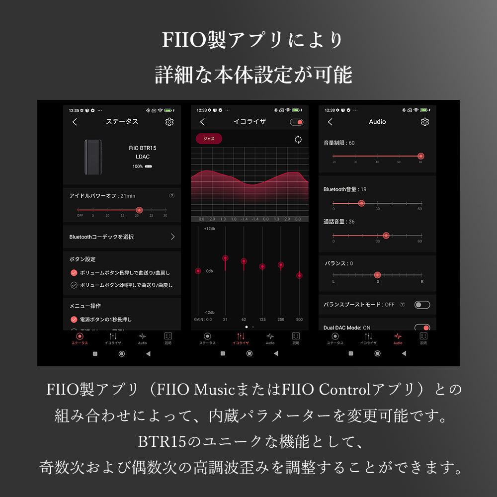 FIIO BTR15 Dark Blue FIO-BTR15-L – エミライダイレクトストア